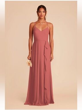 Birdy Grey Theresa Bridesmaid Dress - Wild Rose Chiffon, XL